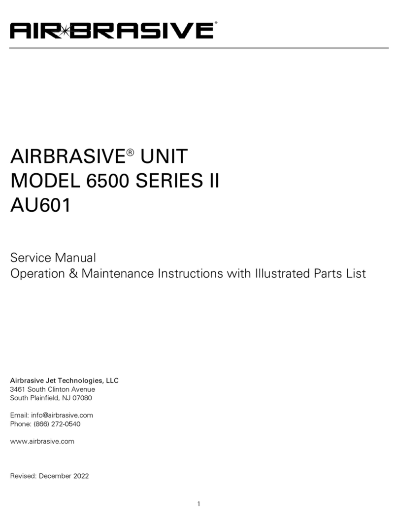 AIRBRASIVE 6500 II Series Service manual