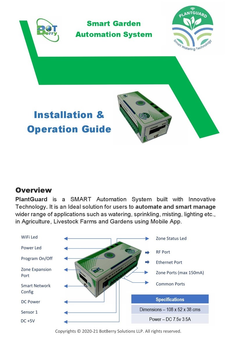 BotBerry Solutions PlantGuard Owner's manual