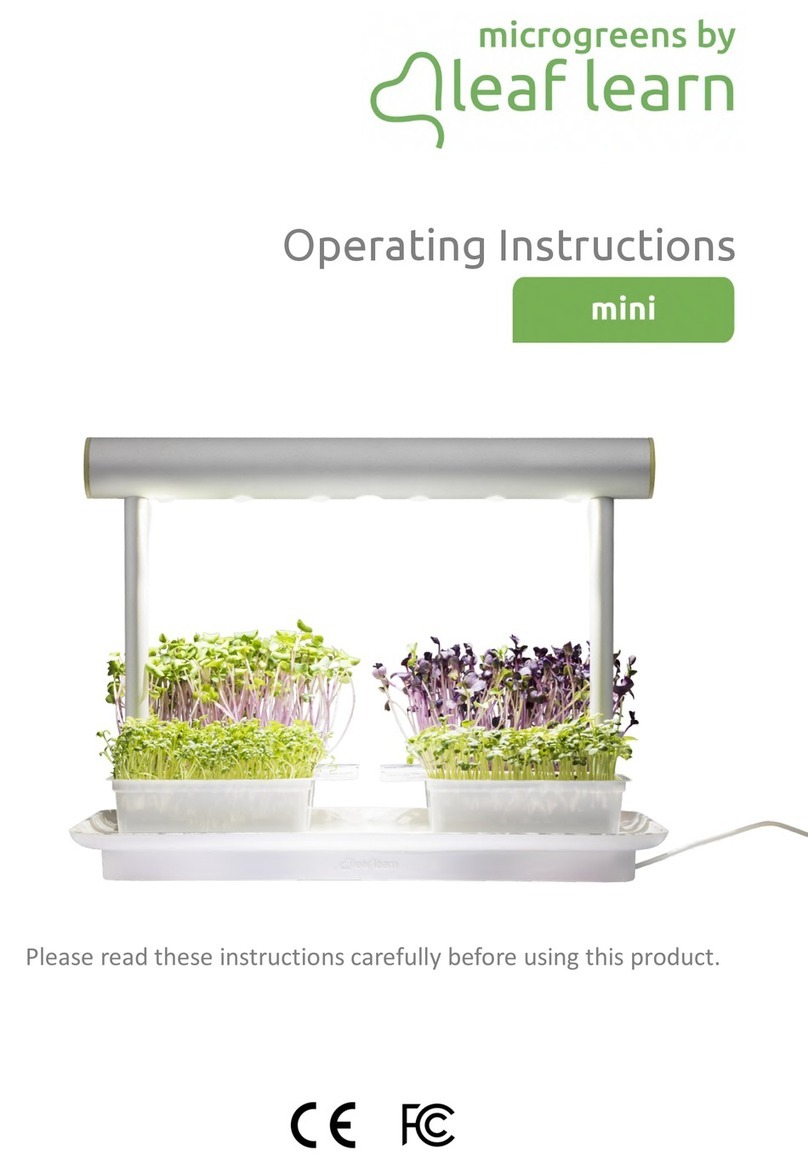 LEAF LEARN microgreens mini operating instructions