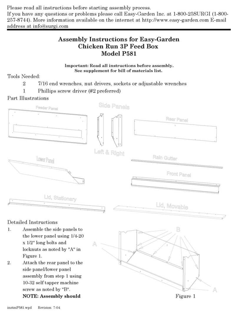 Easy-Garden P581 Assembly instructions