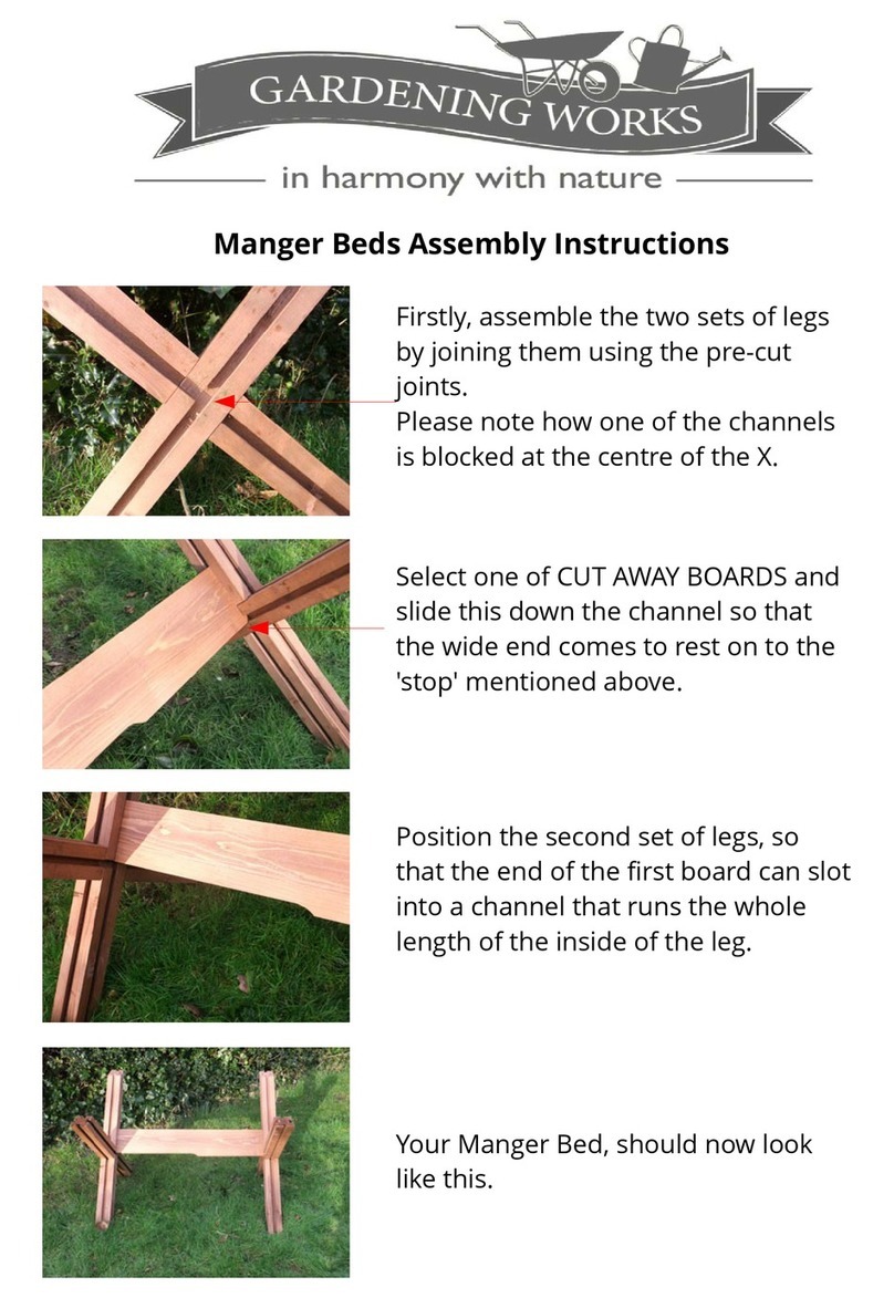 Gardening Works Manger Beds Assembly instructions