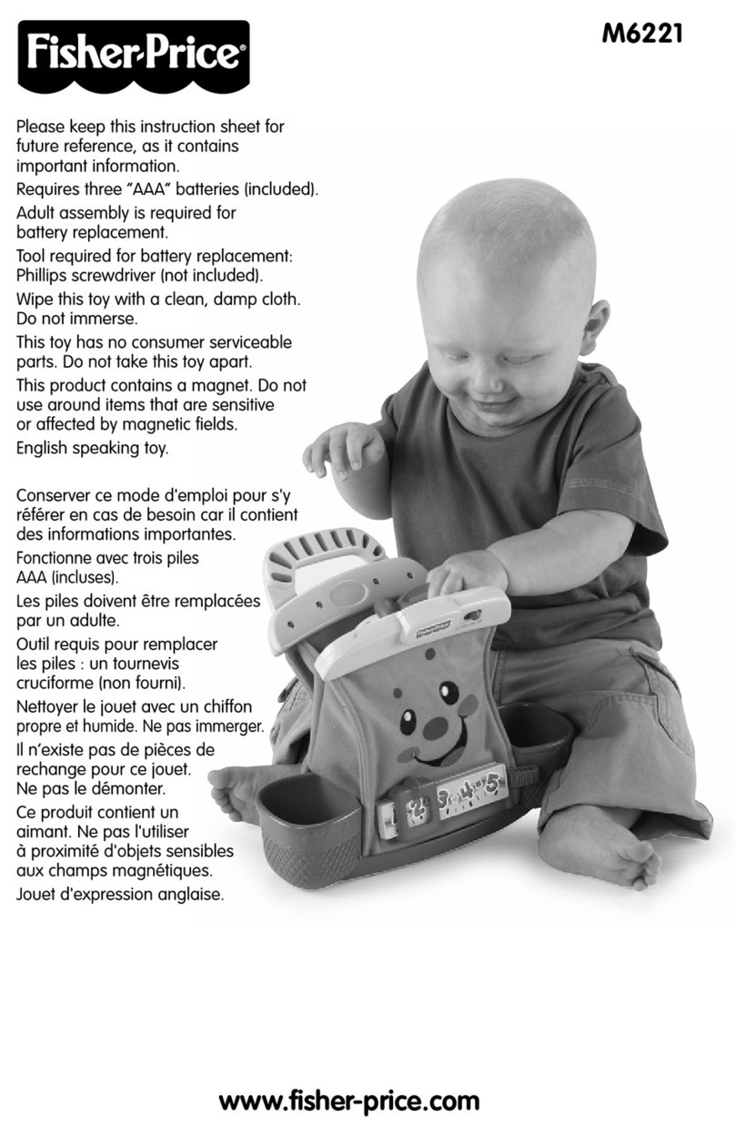 Fisher-Price M6221 instruction sheet