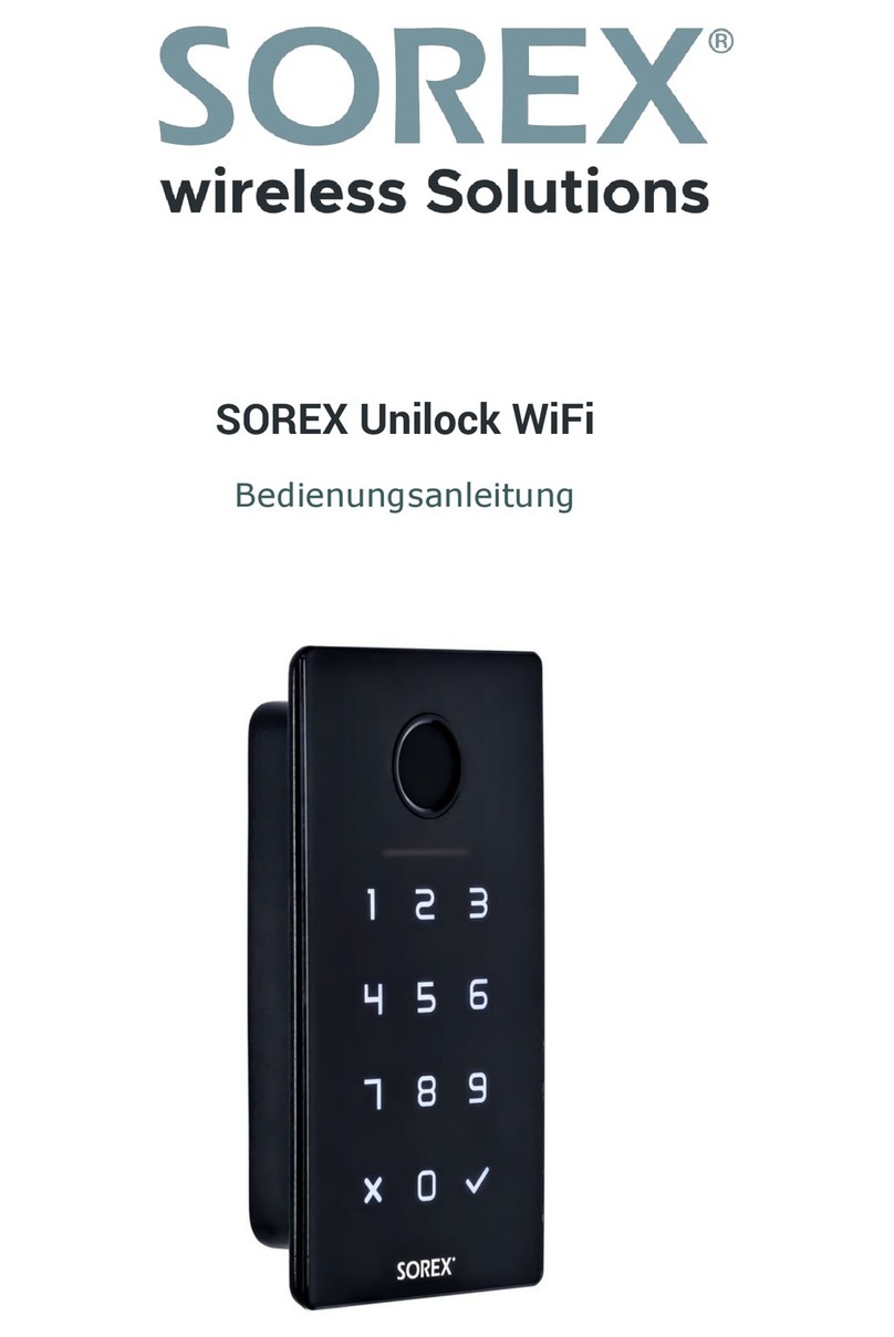 SOREX Unilock WiFi User manual