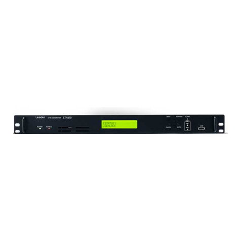 Leader LT 4610SER01 instruction manual