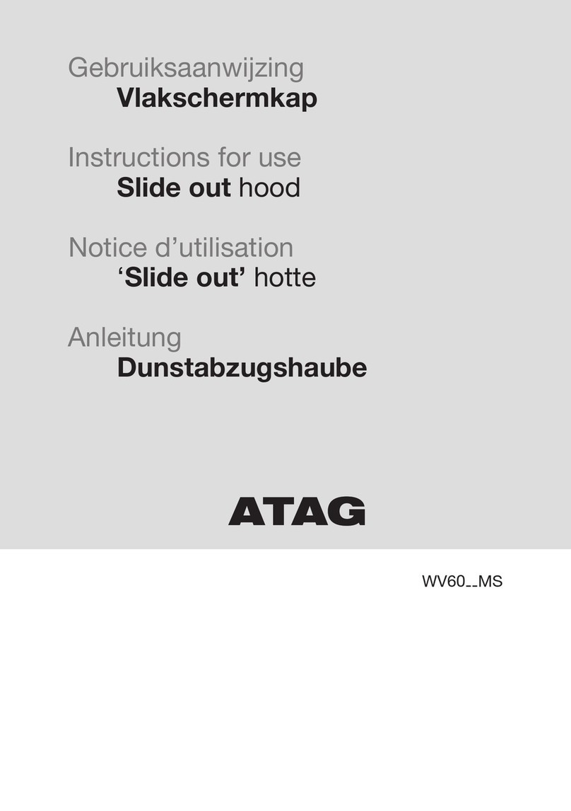 Atag WV60 MS Series Instructions for use