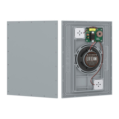 Stealth Acoustics LineaResponse LRX-83 Quick start installation guide