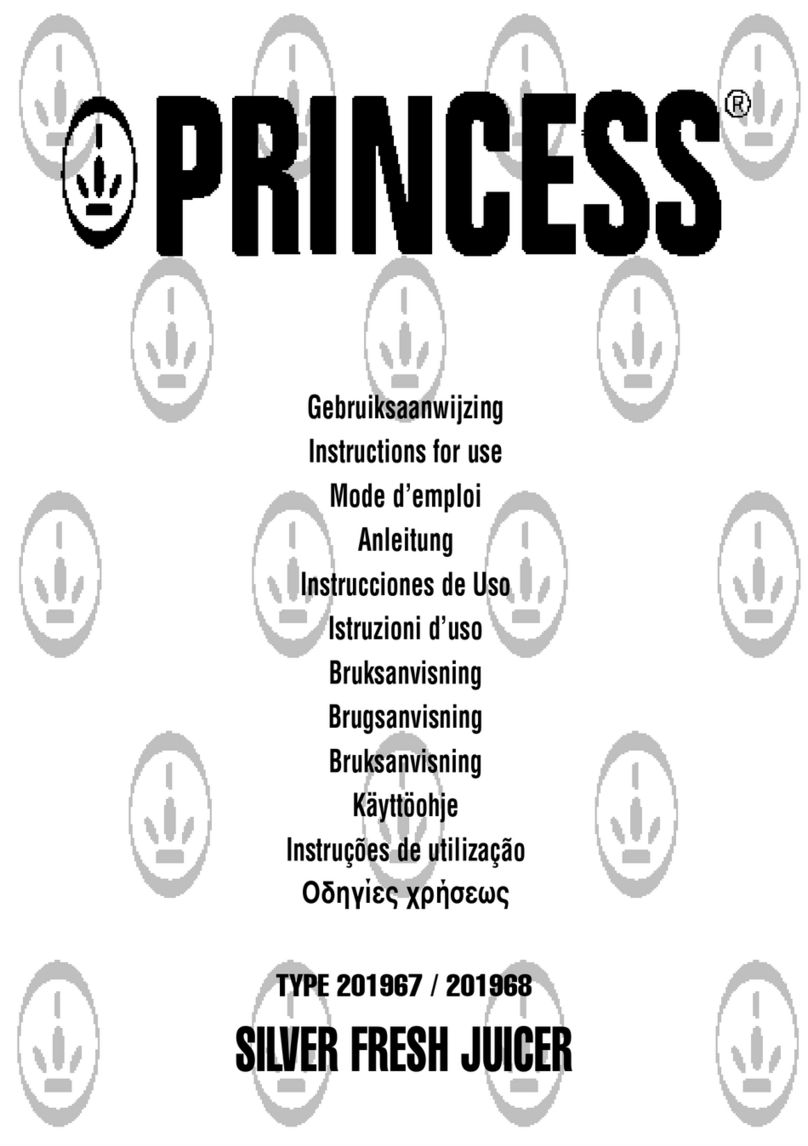 Princess 201967 Instructions for use
