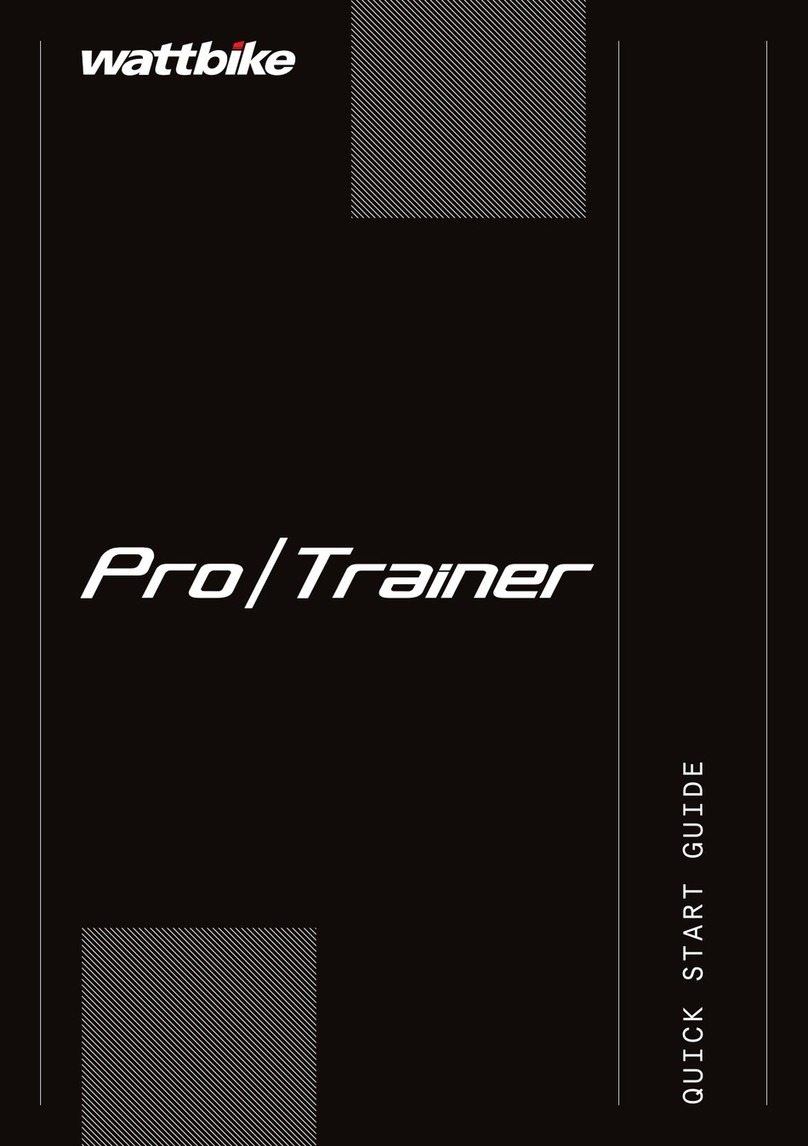 Wattbike PRO/TRAINER quick start guide