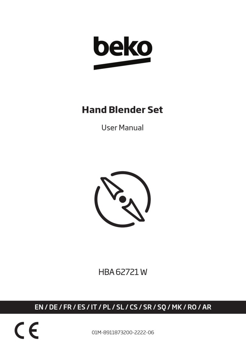 Beko HBA 62721 W user manual