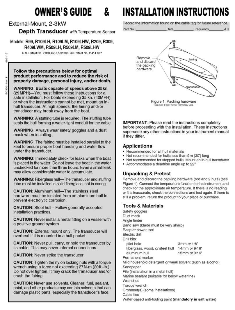 Airmar Technology Corporation R99 owner's guide