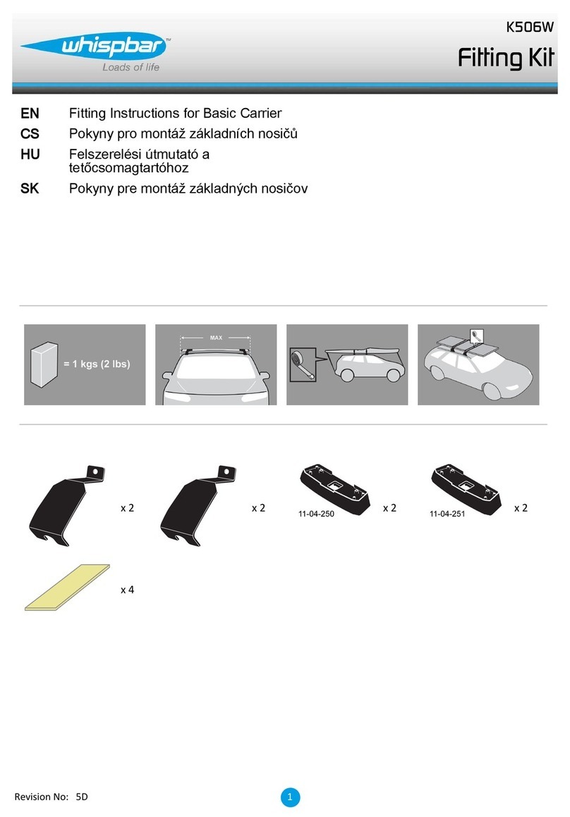 Whispbar K506W Operation and installation manual