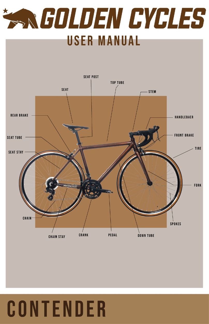 GOLDEN CYCLES CONTENDER User manual