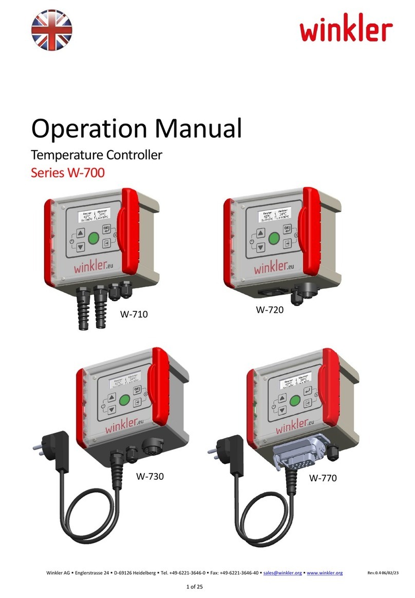 winkler W-700 Series Operation manual