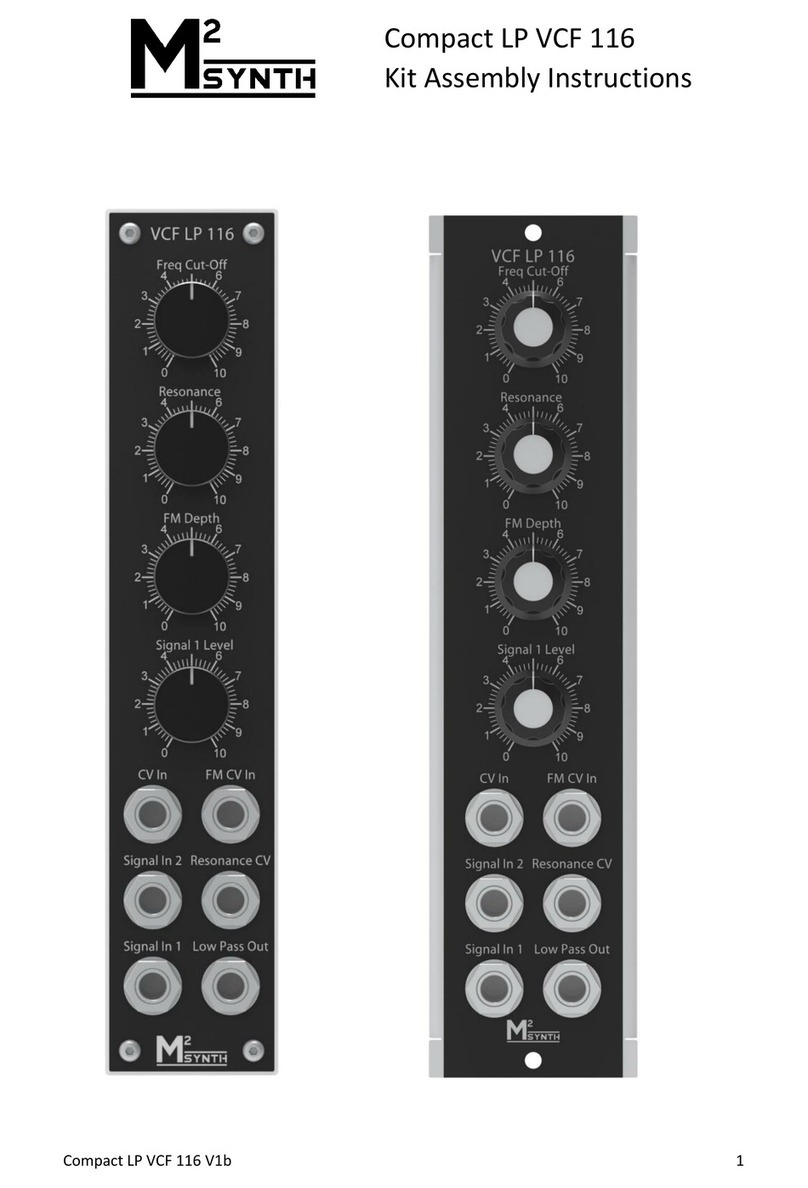 M2SYNTH Compact LP VCF 116 Assembly instructions M2SYNTH Compact LP VCF 116 Assembly instructions