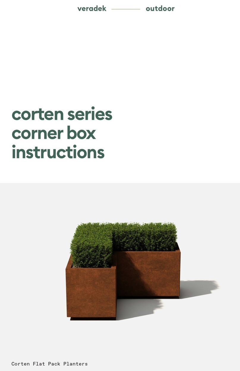Veradek Outdoor Corten Series instructions