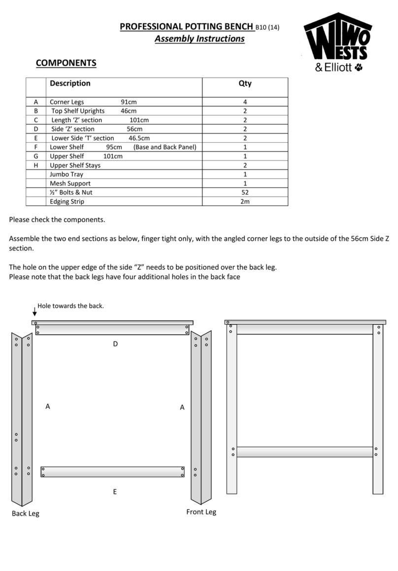 Two Wests & Elliott B10 Assembly instructions