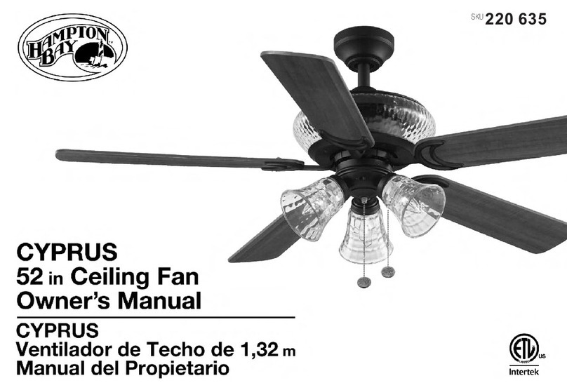 HAMPTON BAY CYPRUS 220 635 User manual HAMPTON BAY CYPRUS 220 635 User manual