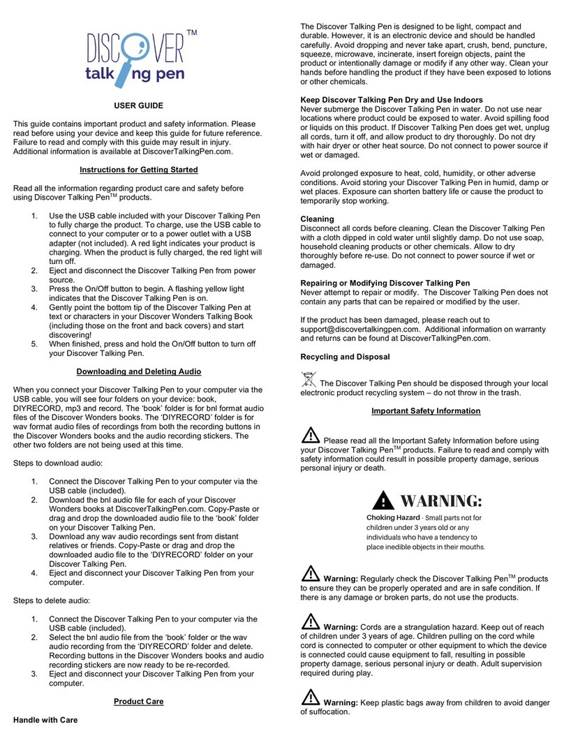 DISCOVER talking pen user guide