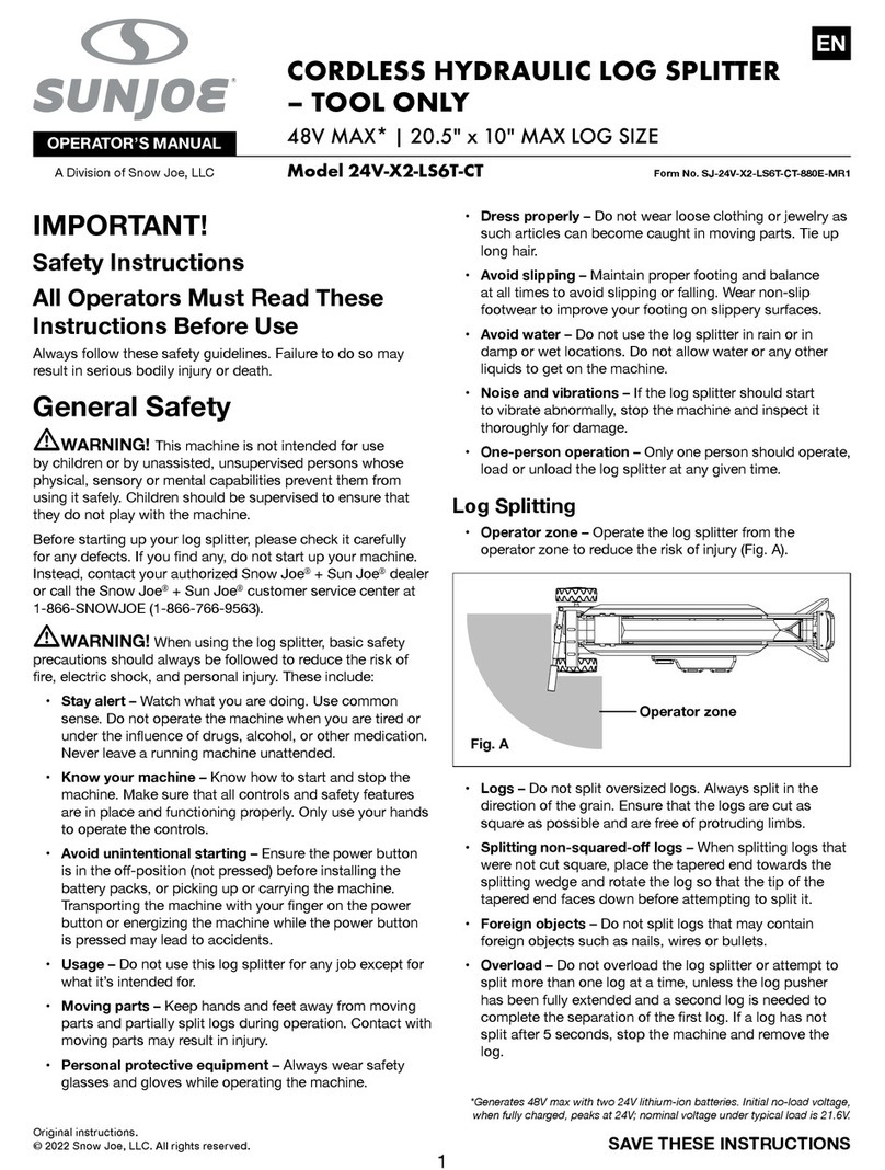 SNOWJOE sunjoe 24V-X2-LS6T-CT User manual
