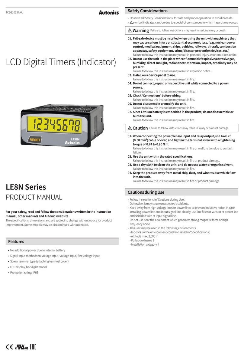 Autonics LE8N Series User manual