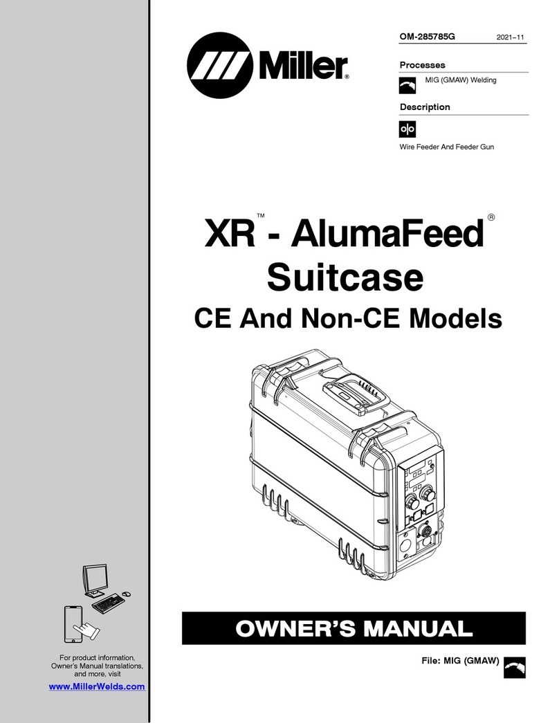 Miller XR-AlumaFeed Suitcase owner's manual