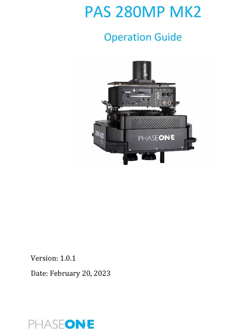 PhaseOne PAS 280MP MK2 User manual