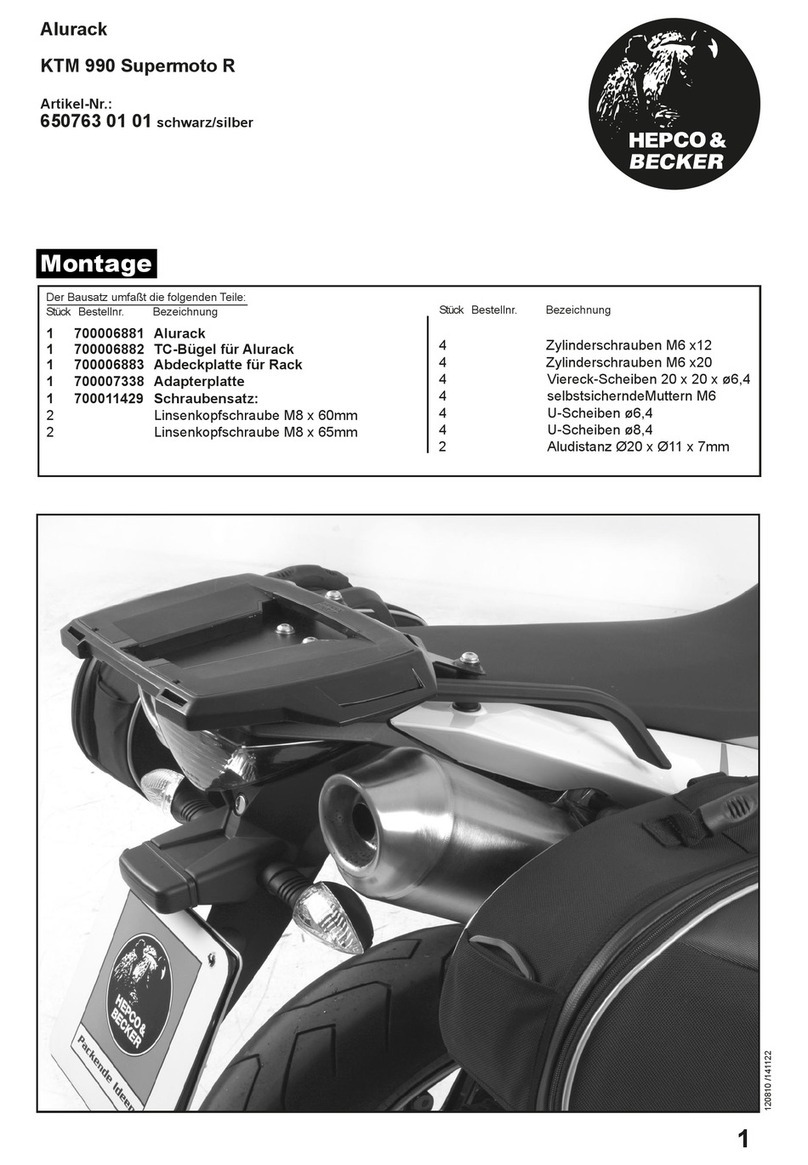 hepco & becker KTM 990 Supermoto R Installation guide hepco & becker KTM 990 Supermoto R Installation guide
