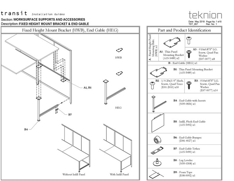 Teknion transit Operating and maintenance instructions Teknion transit Operating and maintenance instructions