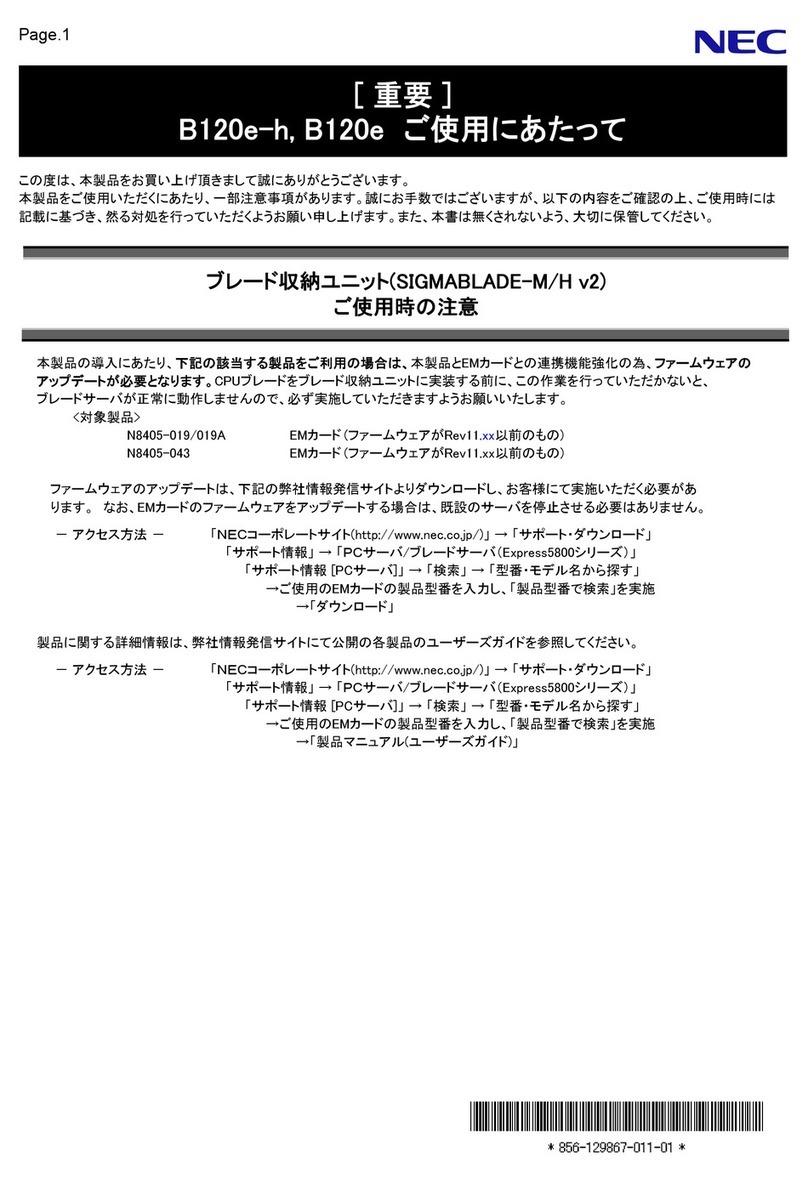 NEC NEC Express5800 Series manual