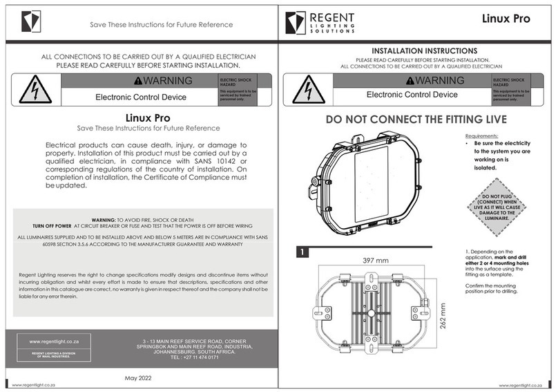 Regent Lighting Solutions Linux Pro installation instructions