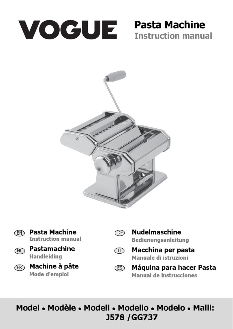 Vogue J578 User manual