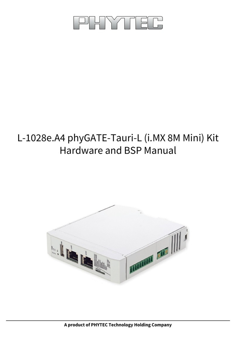 Phytec phyGATE Tauri-L Hardware manual