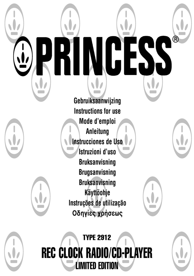 Princess 2912 Instructions for use