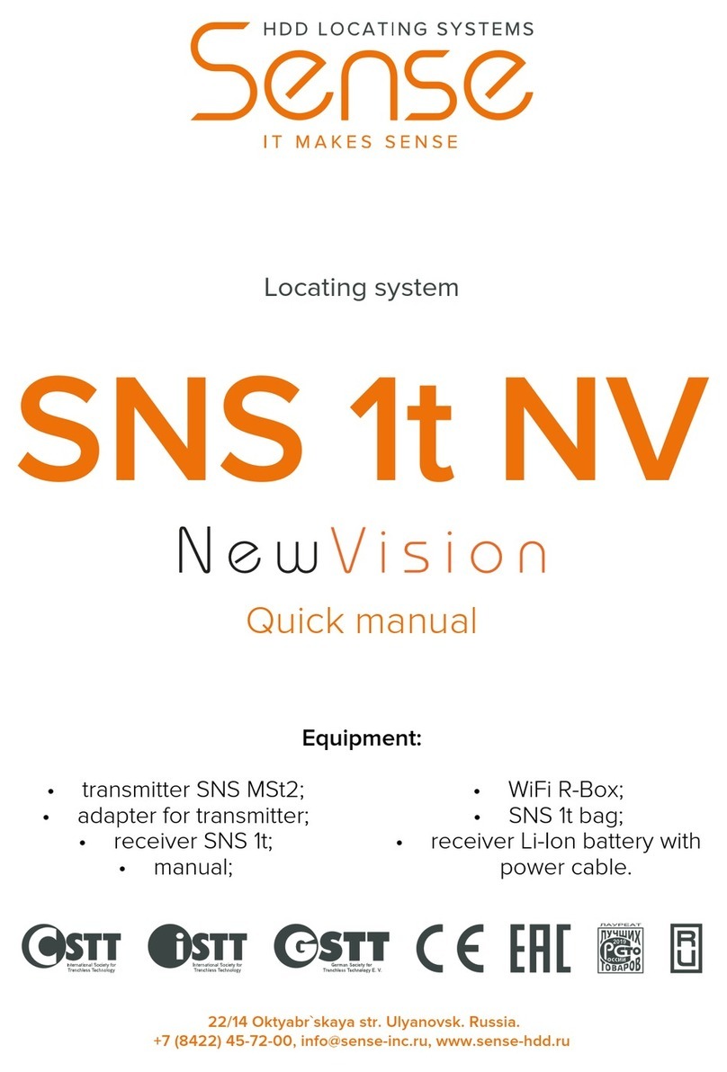 Sense New Vision SNS 1t NV Quick manual
