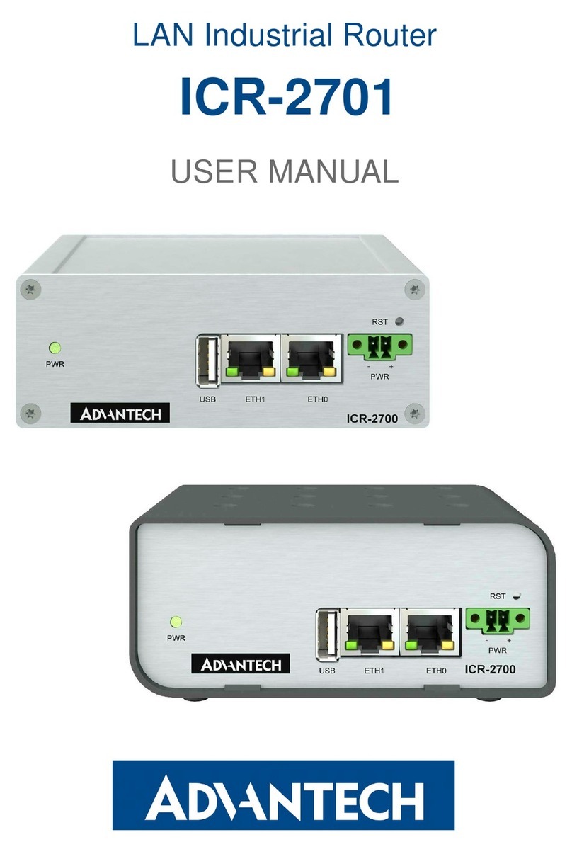 Advantech ICR-2701 User manual