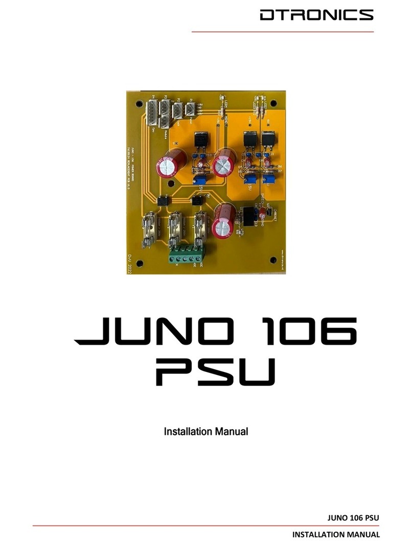 DTronics JUNO 106 PSU installation manual