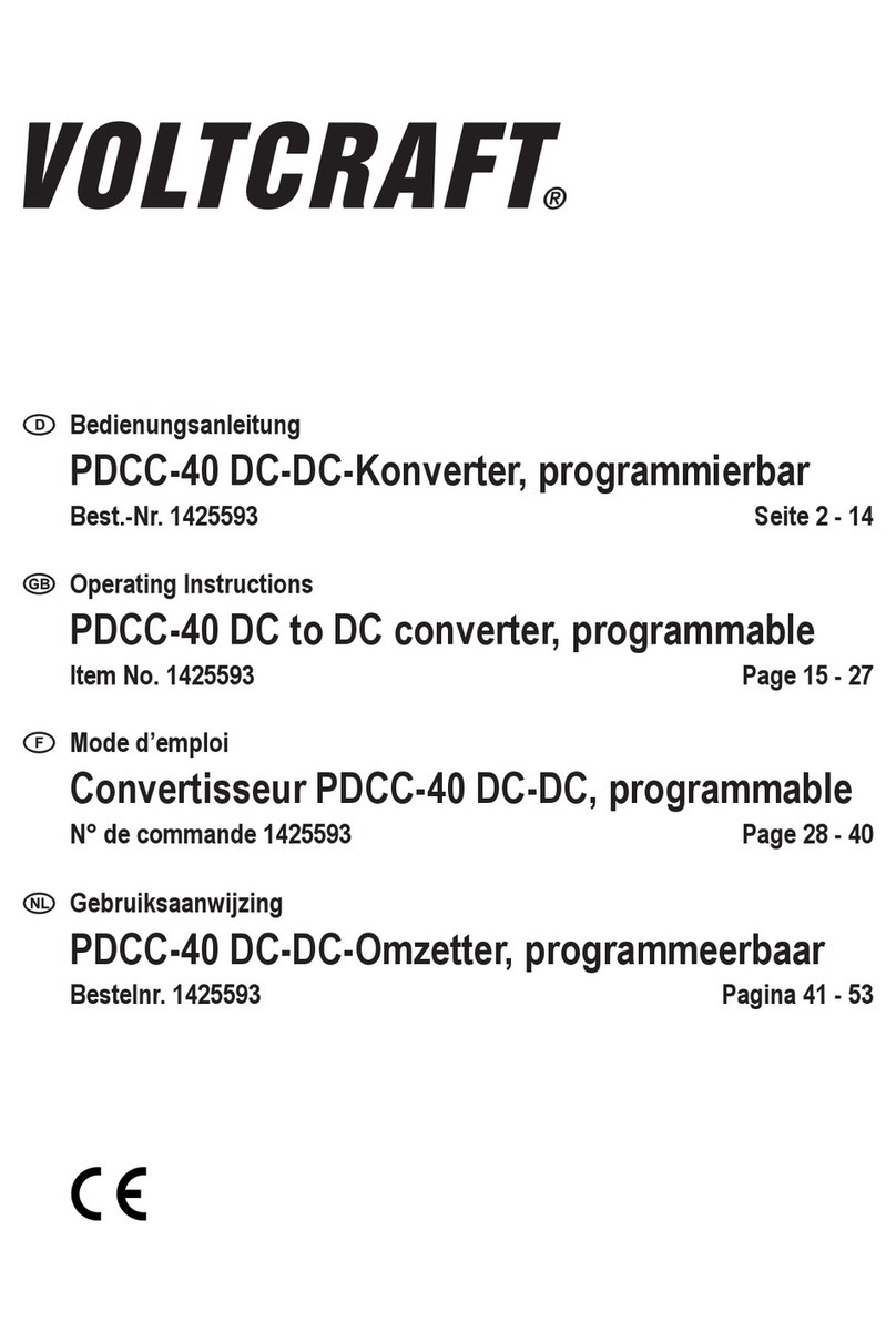 VOLTCRAFT PDCC-40 operating instructions