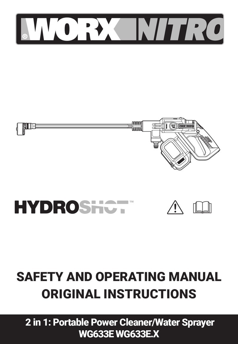Worx Nitro HYDROSHOT WG633E Safety and operating manual original instructions