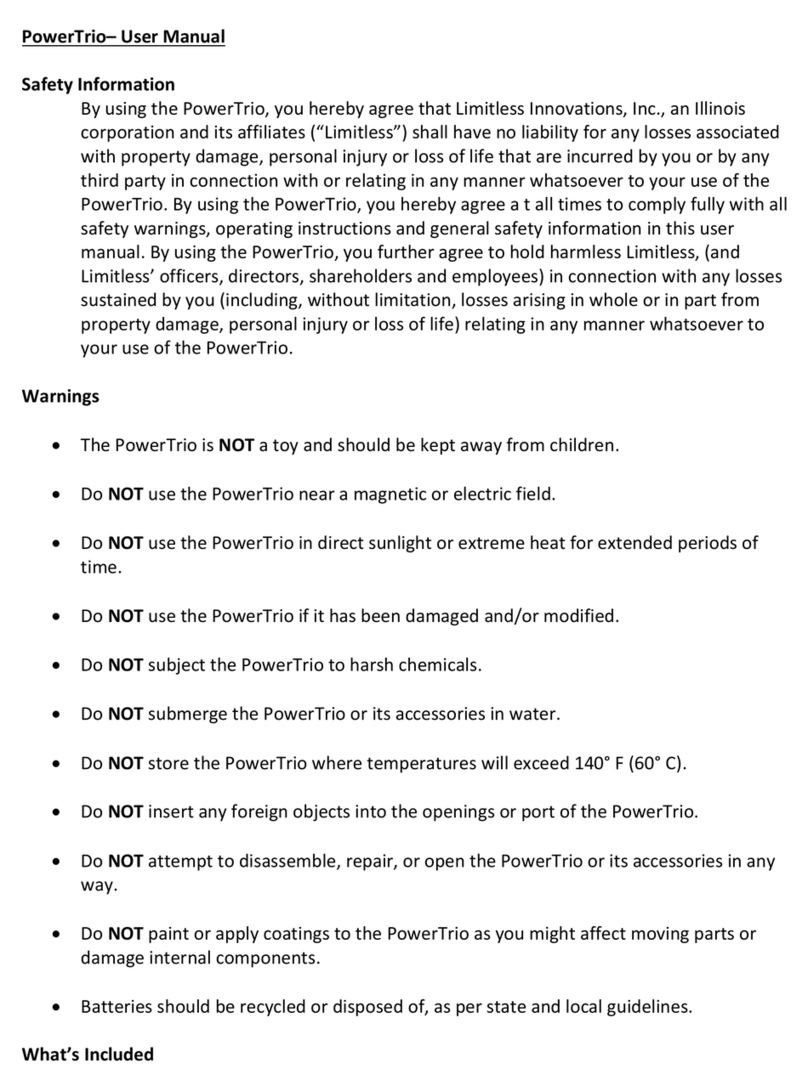LIMITLESS PowerTrio user manual