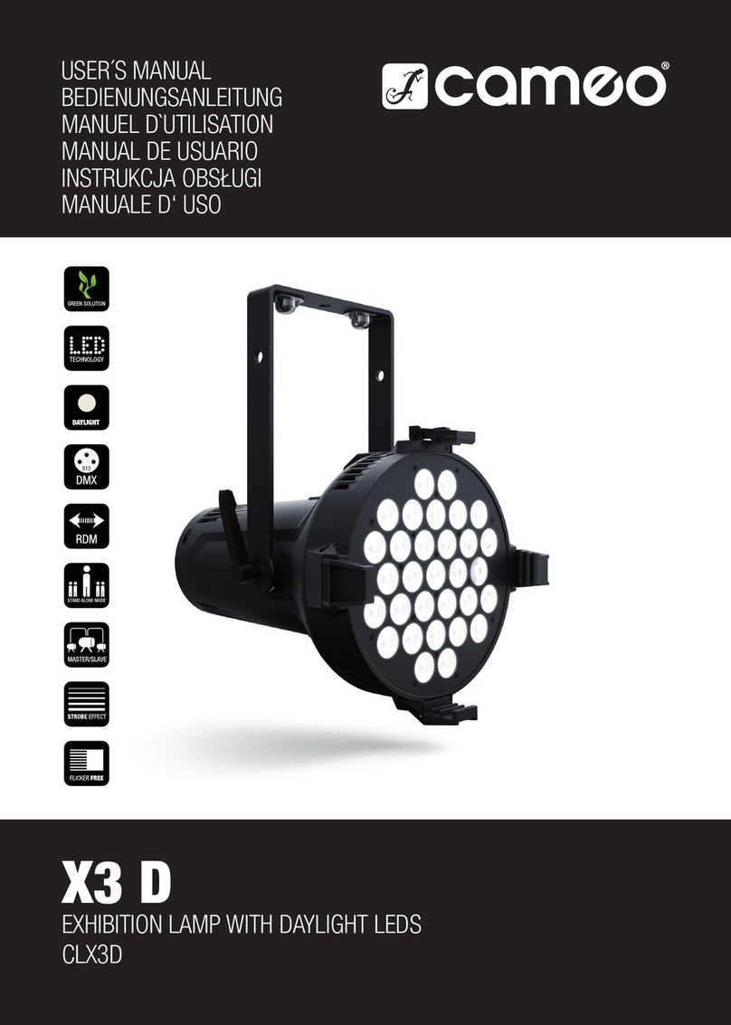 Cameo X3 D user manual