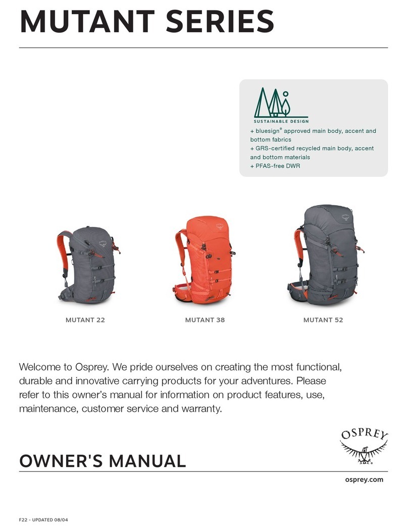 Osprey Mutant 22 owner's manual