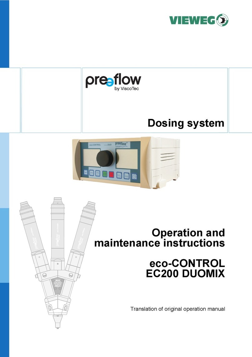 VIEWEG ViscoTec preflow eco-CONTROL EC200 DUOMIX Operation and maintenance instruction