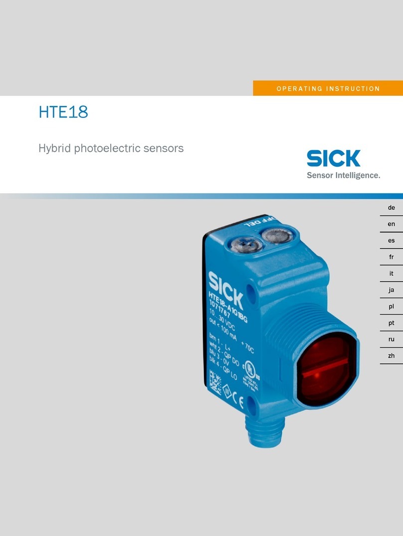 SICK HTE18 Series operating instructions
