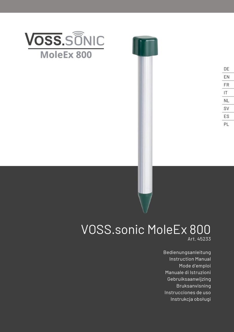 VOSS VOSS.sonic MoleEx 800 User manual VOSS VOSS.sonic MoleEx 800 User manual