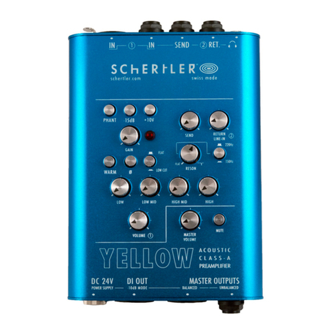 Schertler Yellow Single User manual Schertler Yellow Single User manual