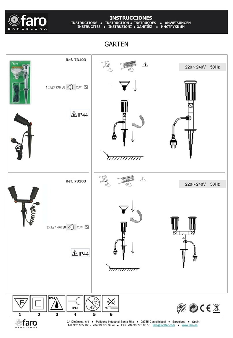 Faro Barcelona GARTEN 73103 instructions
