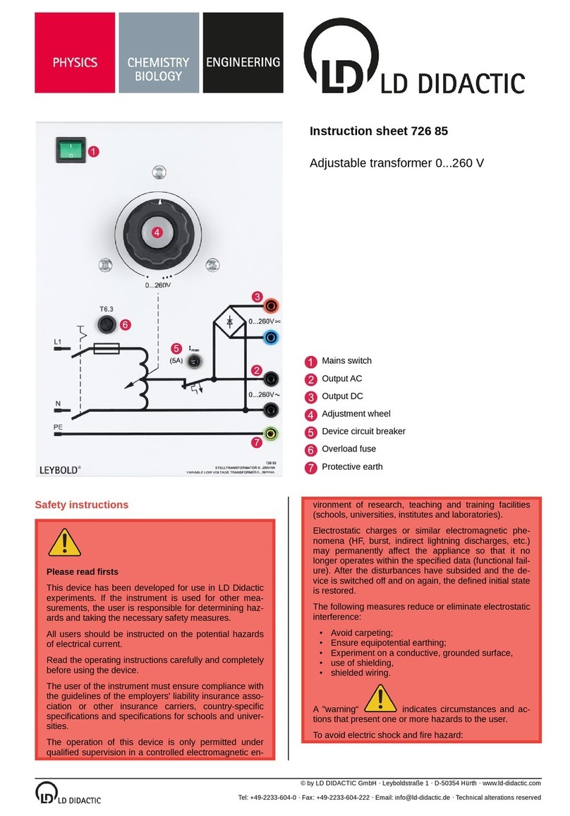 LD Didactic 726 85 instruction sheet