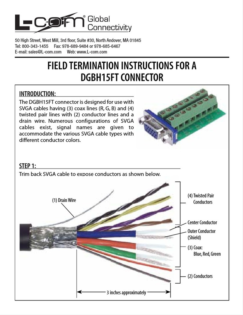 l-com DGBH15FT Termination instructions l-com DGBH15FT Termination instructions