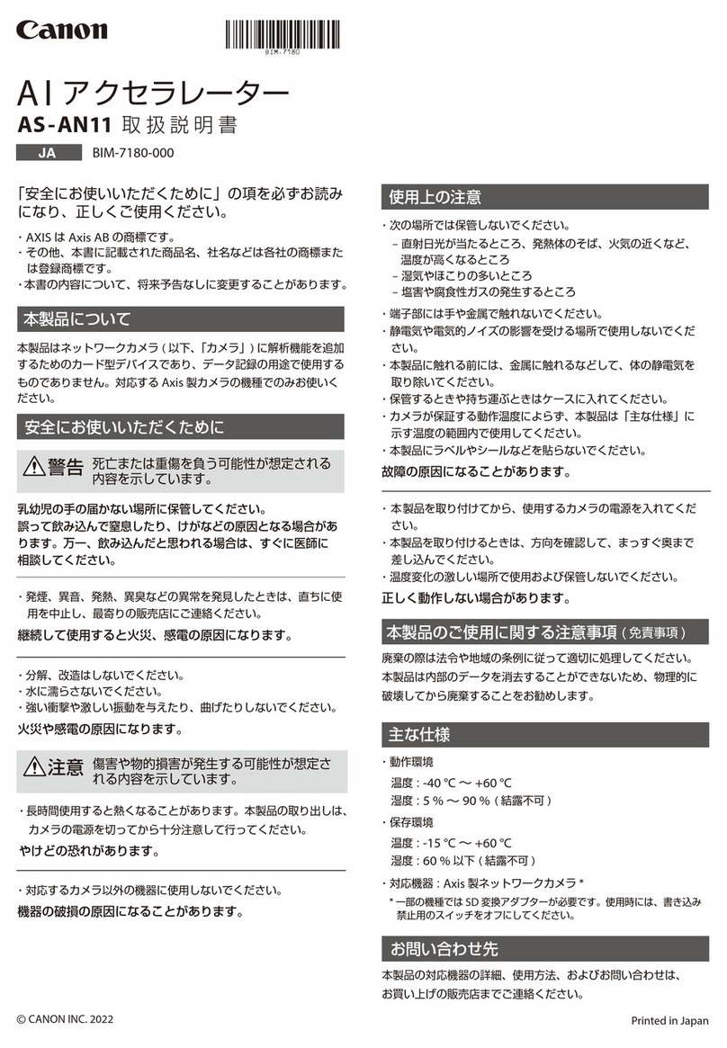 Canon AS-AN11 User manual