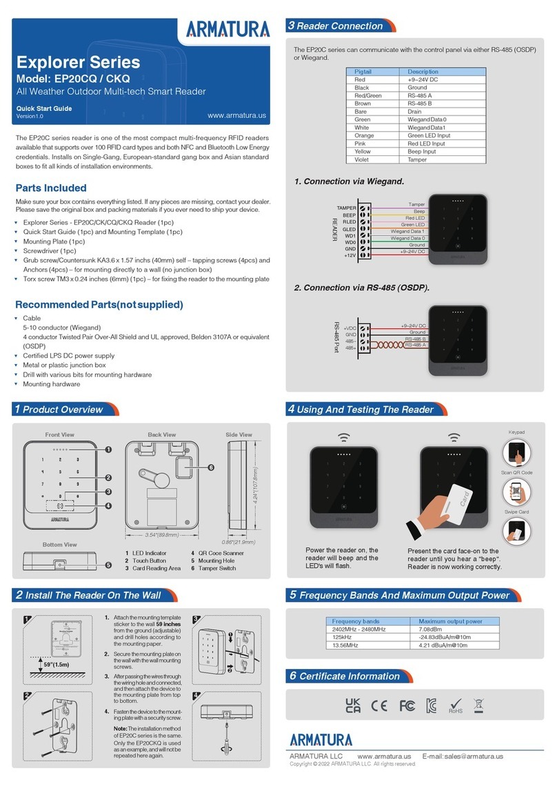 ARMATURA Explorer Series quick start guide